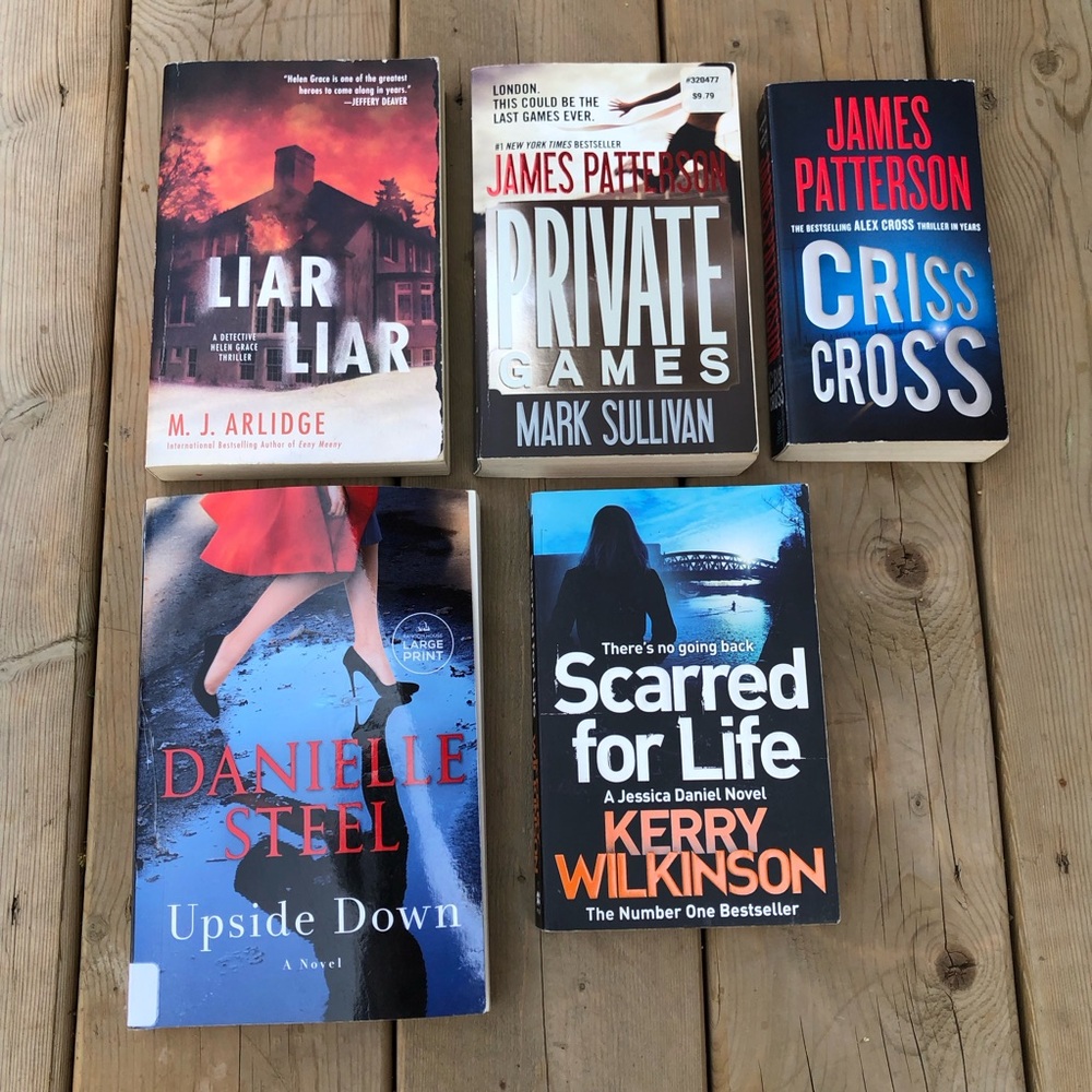 Collection of Mystery and Thriller Novels Book Bundle Wilkinson James Patterson